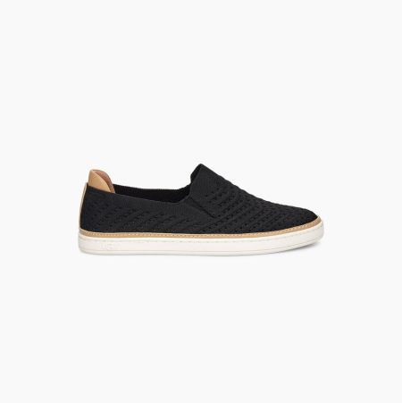 UGG Sammy Chevron Black Sneakers for Women (PCUD53798)